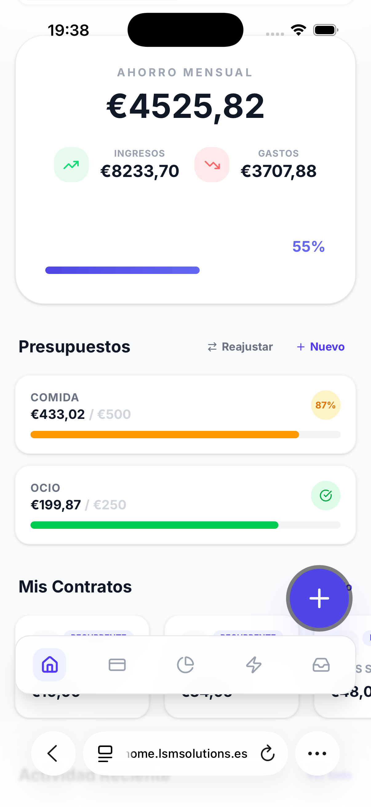 FinanHome App Interface Preview
